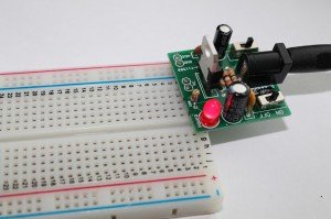 Step 14- 2 Powering up the breadboard power supply
