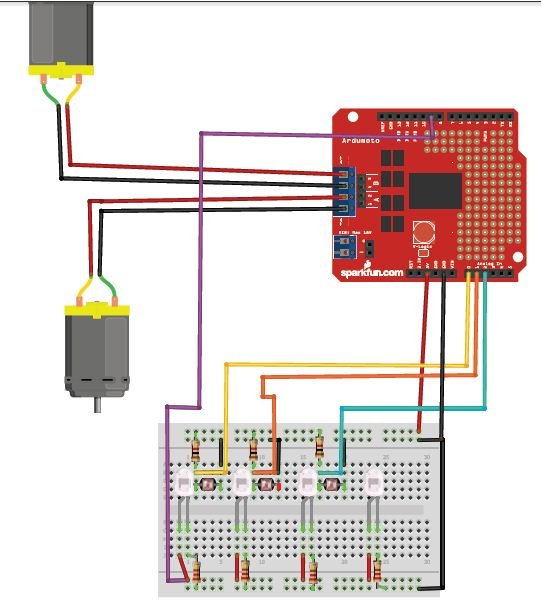 LDR based line following robot using Arduino and Ardumoto ...