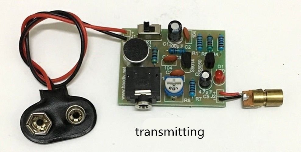 Laser music transmitter and receiver DIY Kit (3