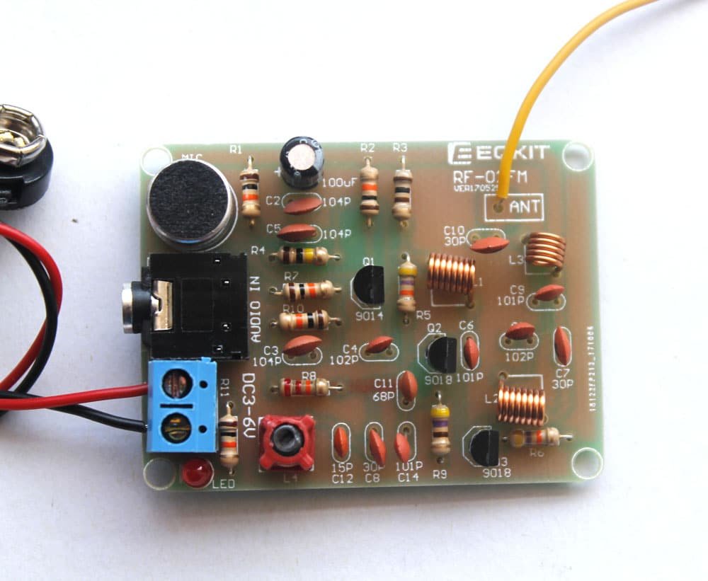 Type 2- Long range DIY FM transmitter with 3 transistors and 3 ...